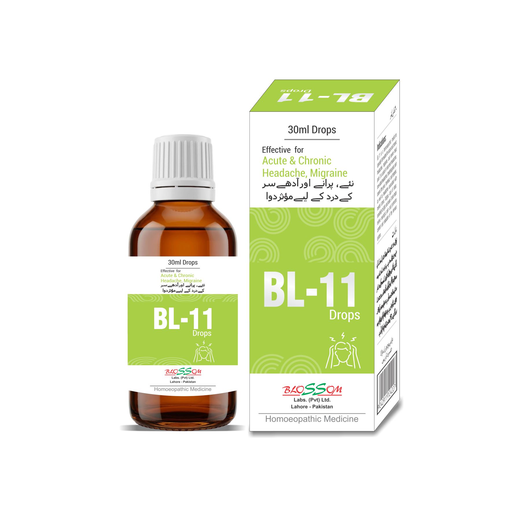 BL-11 drops for Headache & Migraine-Blossomlabs Pakistan
