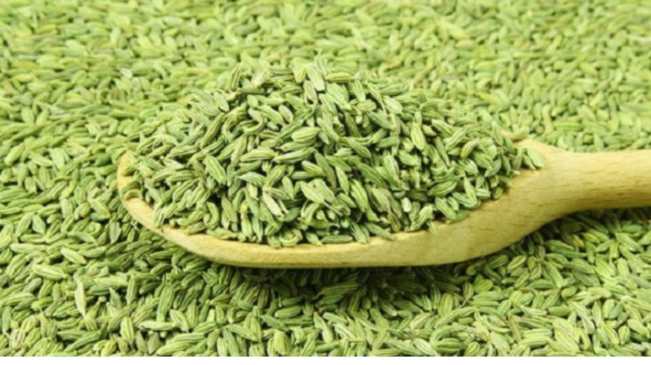fennel seeds used as a herbal remedy for gas and bloating.